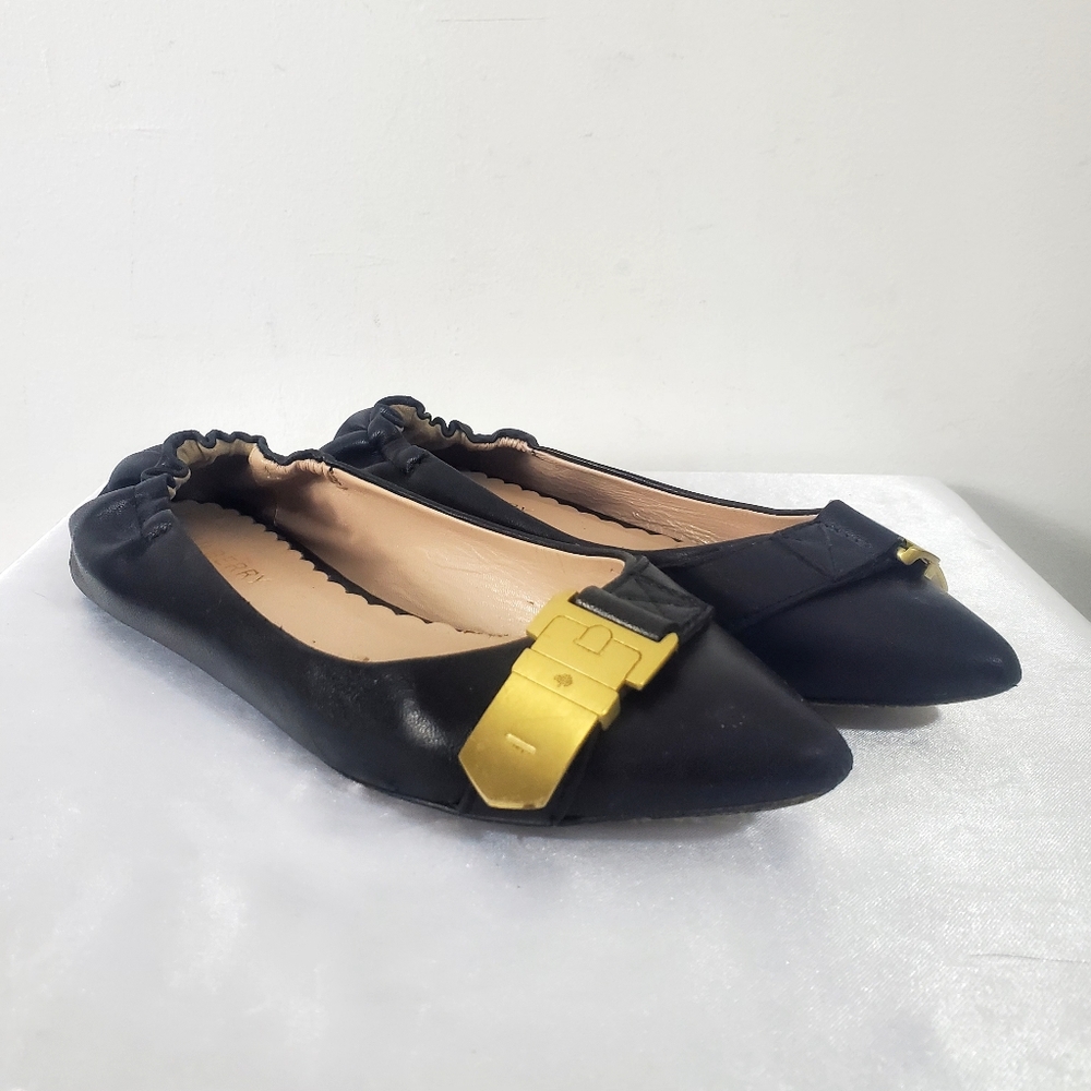 Mulberry Black Leather Flats